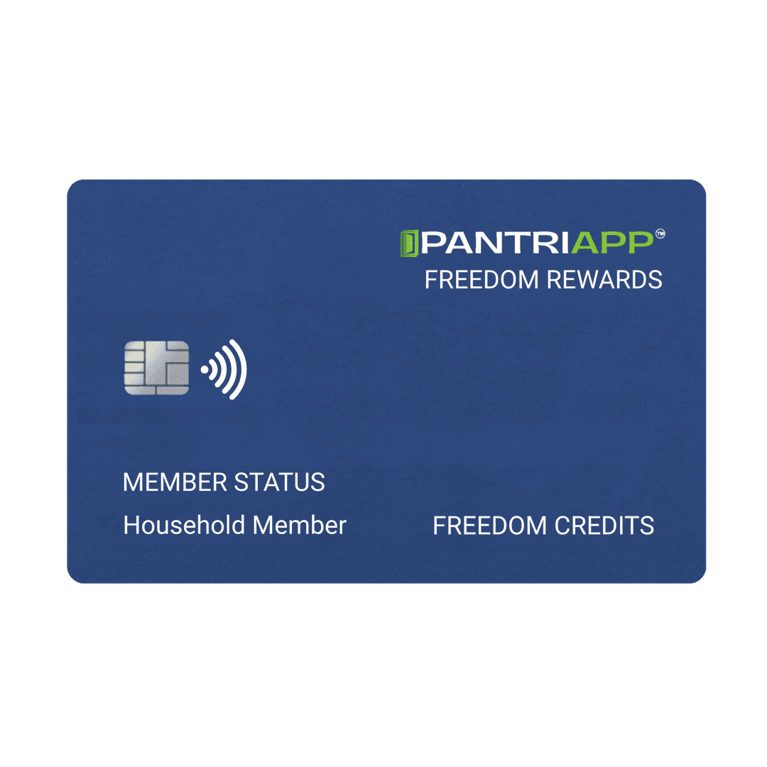 Pantri Freedom Rewards card