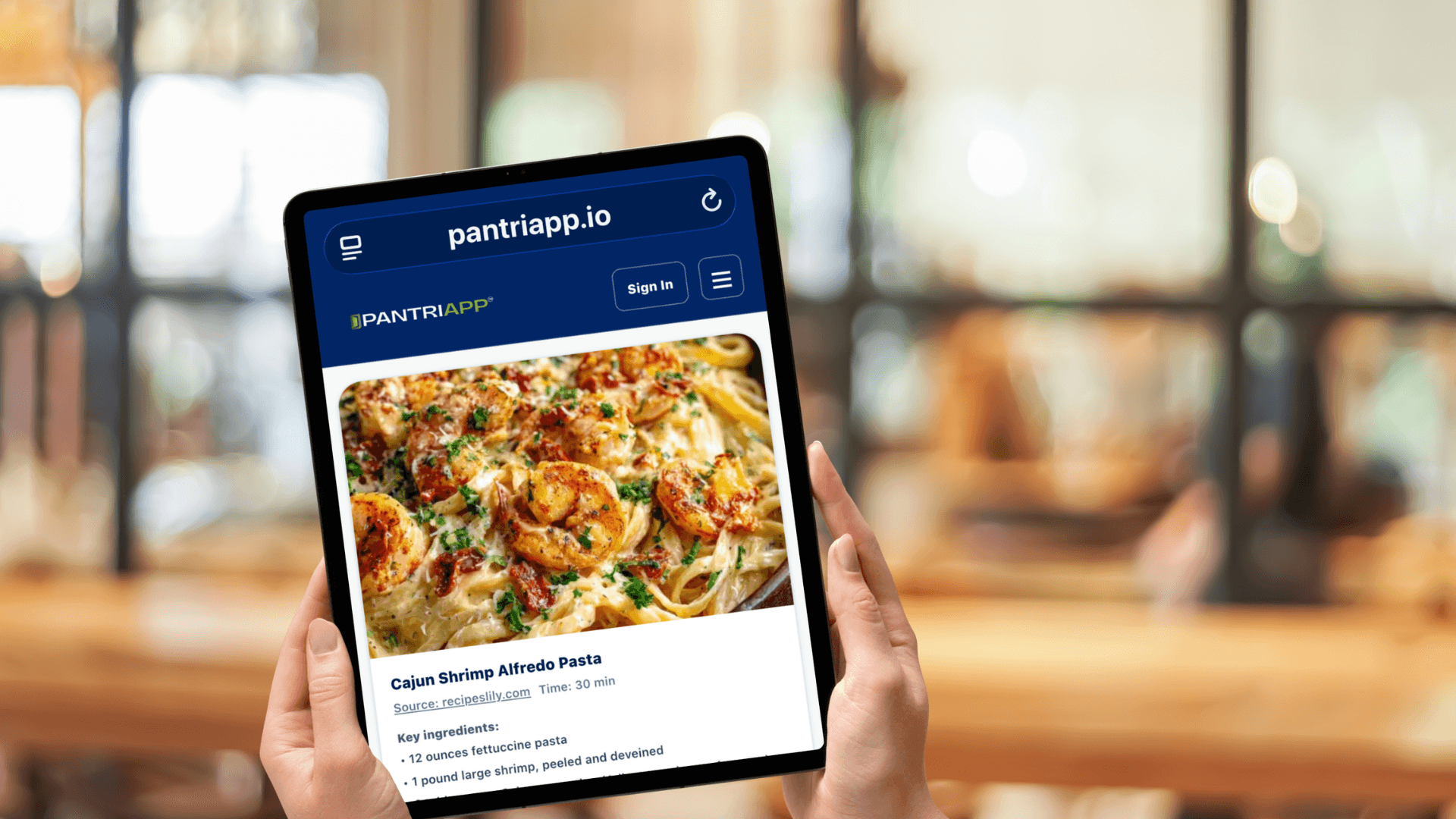 Search recipes on PantriApp