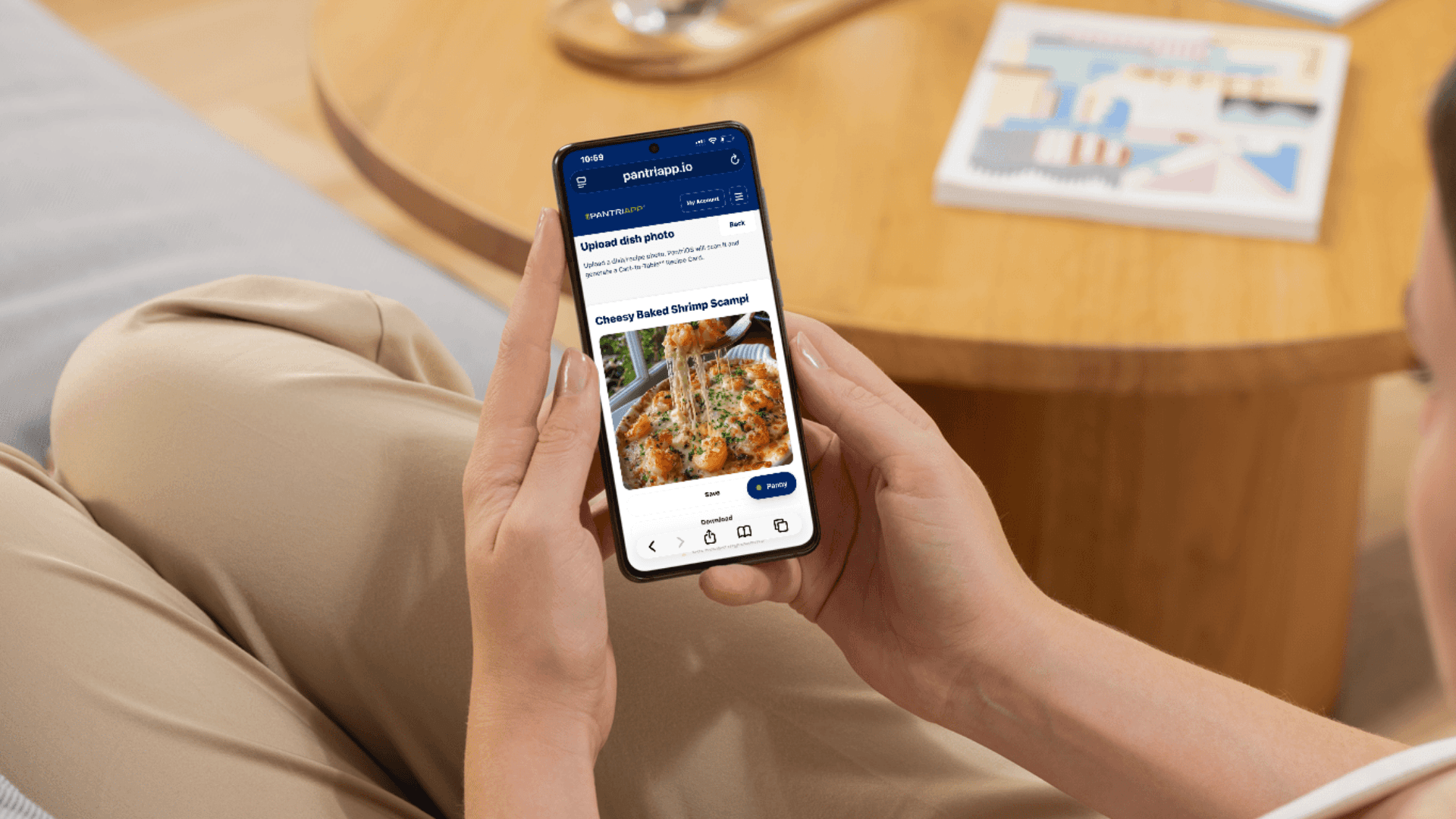 Upload recipes to share with chefs